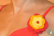 Заредете изображение във визуализатора на галерията – Шнола-Брошка Плетени Цветя #3

