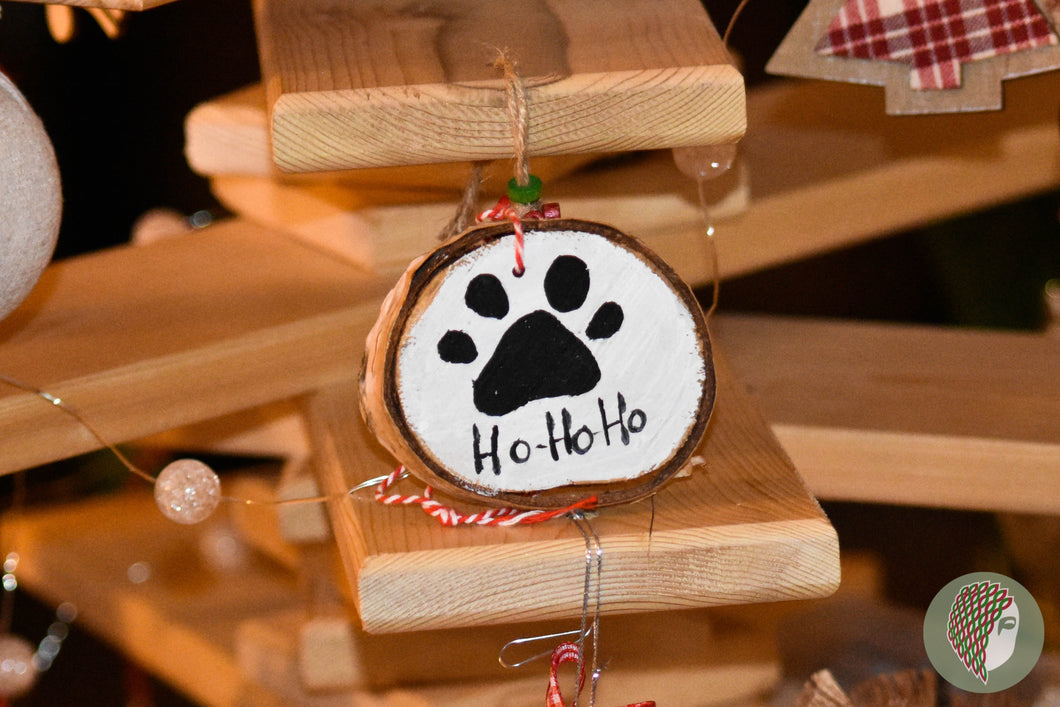 Дървена Рисувана Плочка Кръг S #7