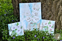 Заредете изображение във визуализатора на галерията – &quot;Три Сини Рози&quot; Акрил, Платно
